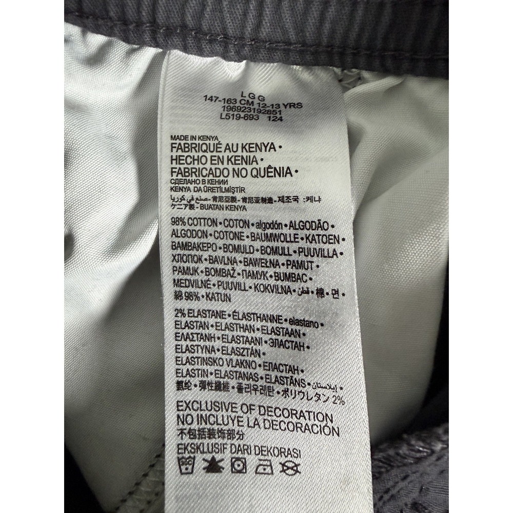Levis Pants Youth Boys L‎ Black Cargo Jogger Elastic Cuffs Drawstring 28" Inseam - Picture 5 of 7